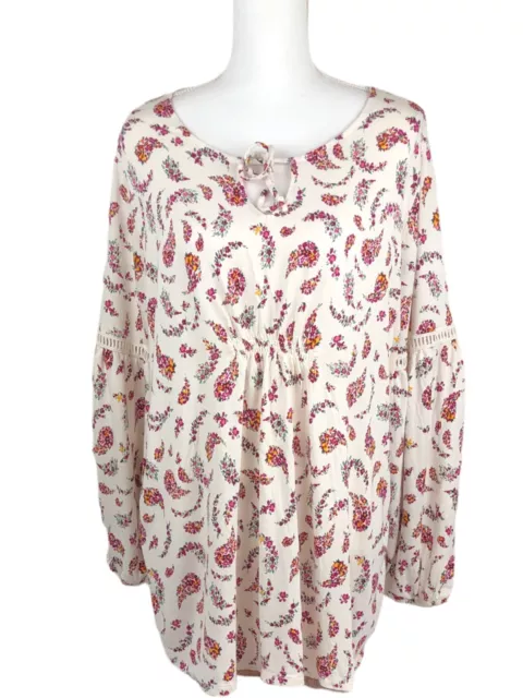 Old Navy Maternity Women long sleeve top boho Size XL