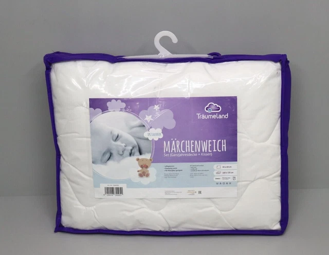 Träumeland Märchenweich Set 100x135 cm + 40x60 cm Einziehdecke und Kissen NEU