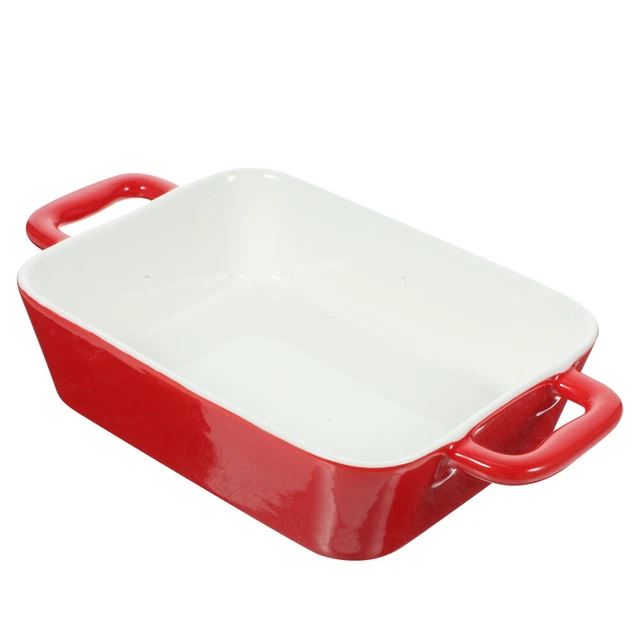 Happy Lemuro Set di 2 pirofile, per casseruole, tiramisù, lasagne, extra alti, teglia per