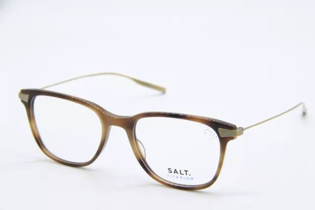 New Salt Kramer Cog Titanium Havana Gold Authentic Frames Eyeglasses 51-19