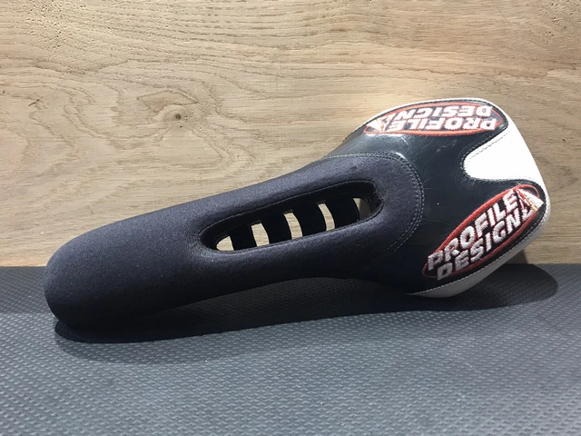 Profildesign Tri Stryke Ti Elite schwarz/weiß Unisex Gel/Leder Fahrradsattel