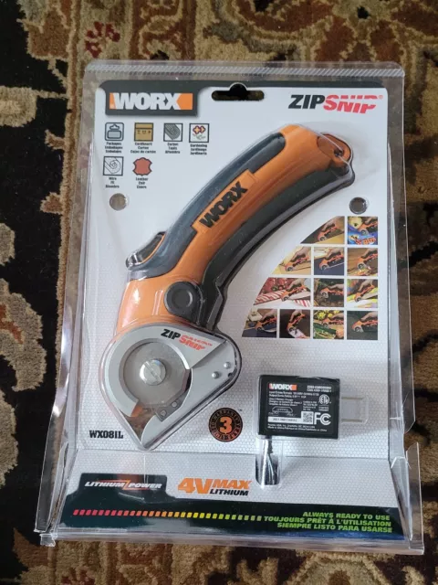 Worx Zip Snip (WX081L) Rechargeable Cordless Electric Handheld Box