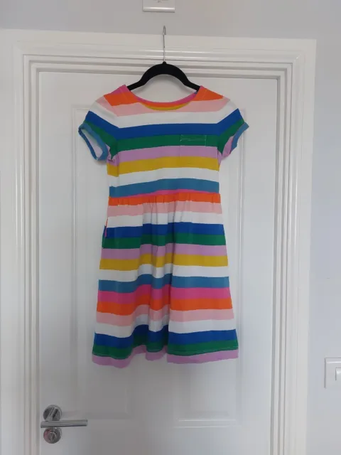 GORGEOUS Girl's Age 9-10 Bright Multicoloured Striped Summer Dress by MINI BODEN