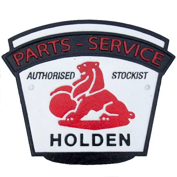 Holden Parts & Service Cast Iron Sign Plaque Repro & Licensed 24x20cm - New