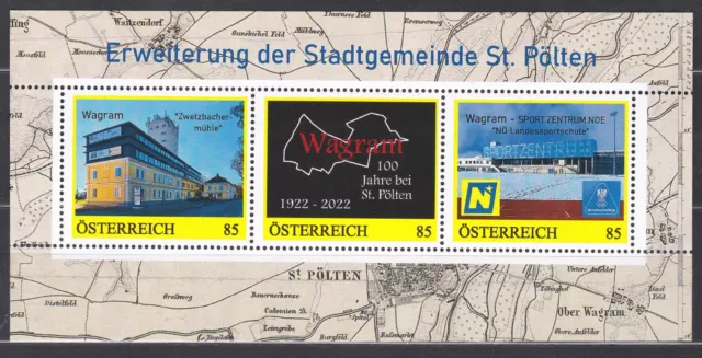 Sonderedition Erweiterung der Stadtgemeinde St. Pölten 4/10 Postfrisch **MNH