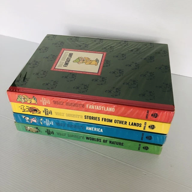VINTAGE 1965 WONDERFUL World Of Walt Disney Set Of 4 Hardback 