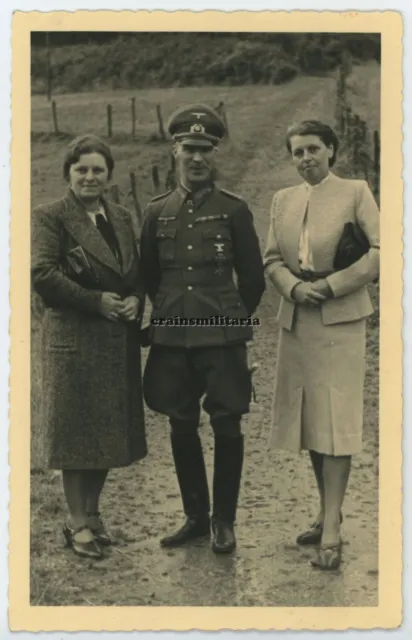 Orig. Foto Portrait General Rudolf VON BÜNAU mit R^K Orden Frau Pilot Offizier