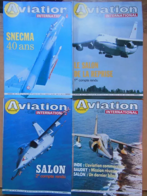 Lot de 15 n° de la revue Aviation Magazine International 1985 dont Salon 1985 2