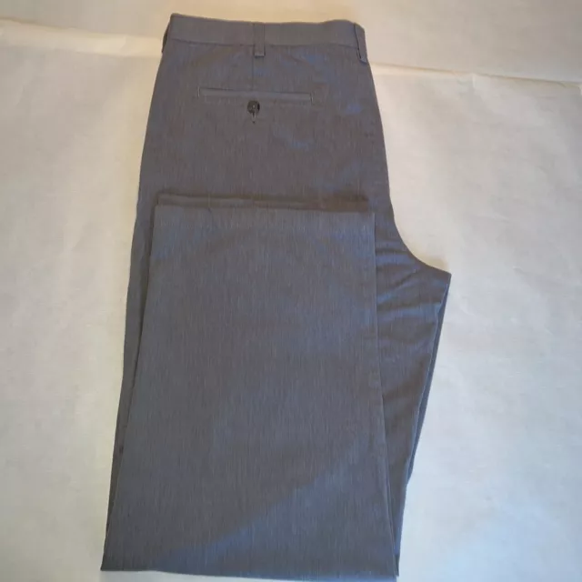 Croft & Barrow Mens Gray Pants Classic-Fit Flat Front Size 40 X 32