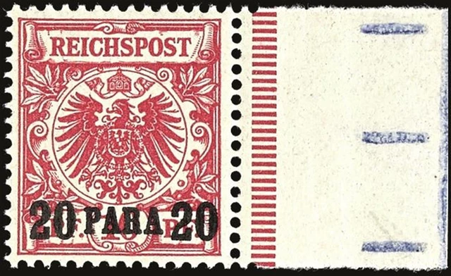 33251) Deutsche Post in der Türkei MiNr. 7e ** Attest Dr. Hartung Mi. 1.500.-