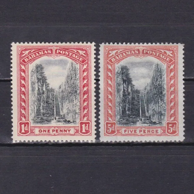 BAHAMAS 1901, SG# 58-59, CV £24, Wmk Crown CC, Part set, MH