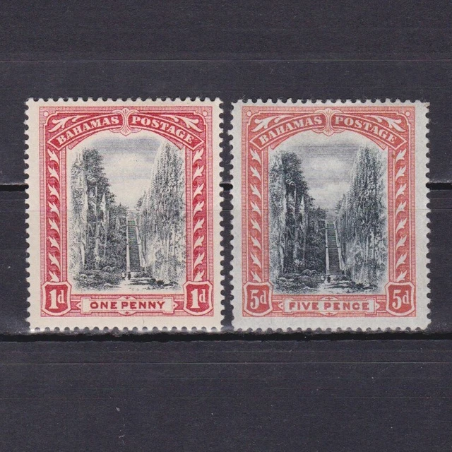 BAHAMAS 1901, SG# 58-59, CV £24, Wmk Crown CC, Part set, MH