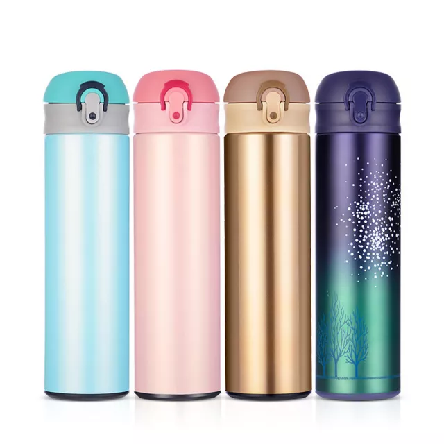 16 oz Thermo Cup Vacuum Insulated Stainless Steel Water Bottle Coffee Travel Mug