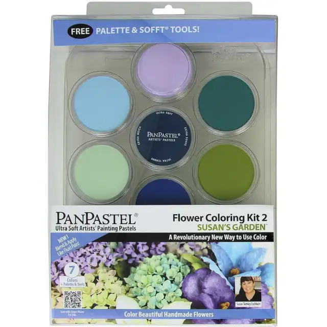 PanPastel Ultra Suave Artista Juego de Pastel 9 ml 7/paquete de Coloración de Flores #2 - Susan's Ga