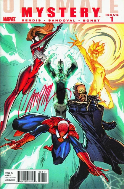 Ultimate Mystery #1 Spider-Man Signed By Artist J. Scott Campbell