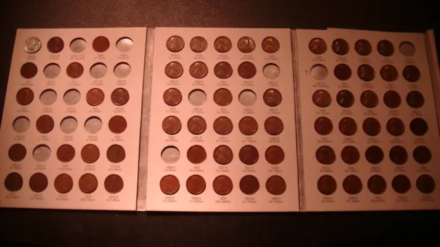 Lincoln Wheat Penny Cent Set Lot 73 Coins 1909 Vdb To 1940 Includes Rarer Dates