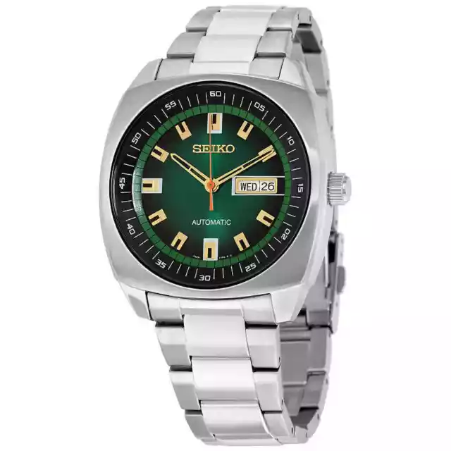 Orologio da uomo Seiko Recraft Automatico Quadrante Verde Acciaio Inox SNKM97