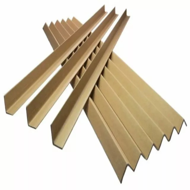 50 Strong 1.2 Metre Cardboard Pallet Packing Edge Guard Protectors 35mm Profile