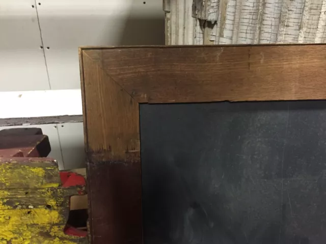 REPURPOSED chestnut BEADBOARD framed w/slate chalkboard insert CHEESE TRAY 23x17 2