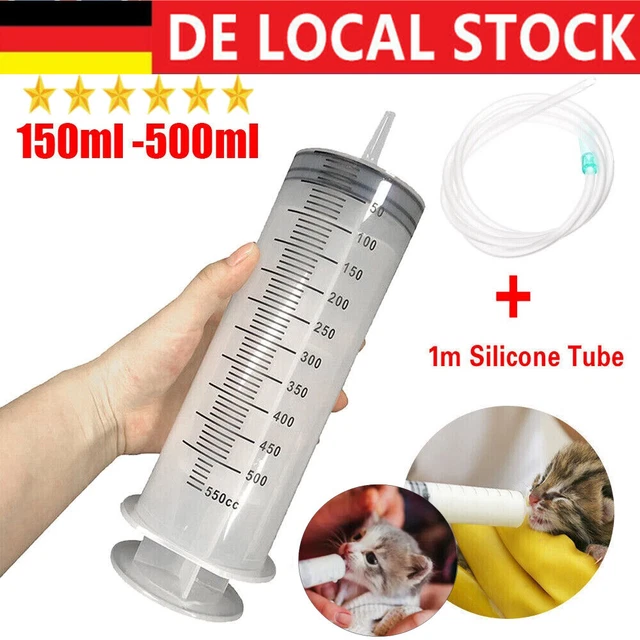 150-500ml Einwegspritzen Liquidspritzen Kapazität Einlaufpumpöl mit Schlauch-DHL