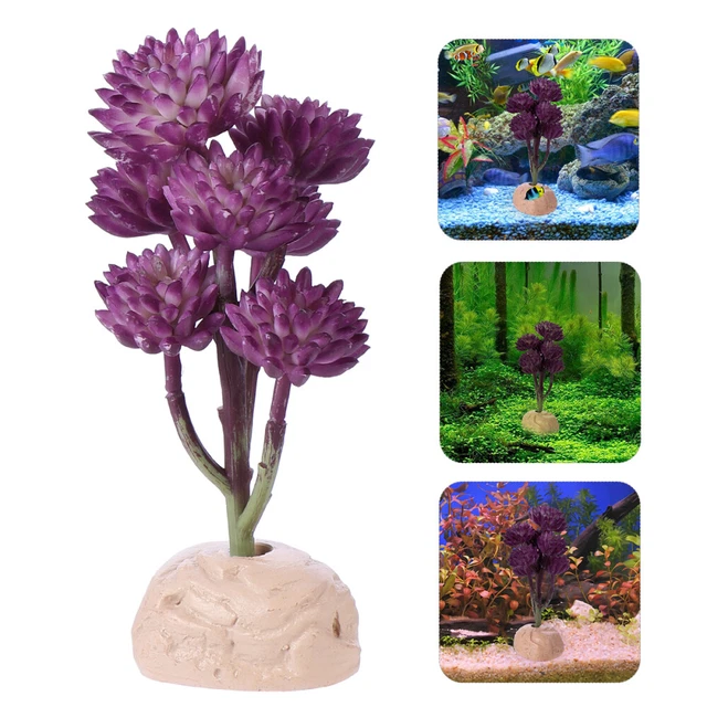 Decoración de plantas acuáticas simuladas micro paisaje adorno falso loto decoración