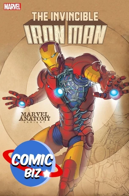 Invincible Iron Man #3 (2023) Marvel Anatomy Variant Cover Marvel Comics
