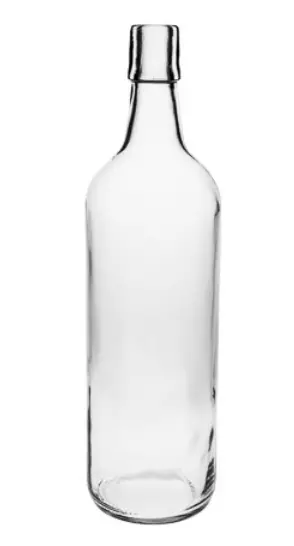 6er Set Bügelflasche 1000 ml mit Porzellanverschluss │ Glasflasche │ 1 Liter TYB