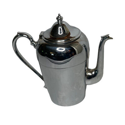 Vintage Silver Plated? Ornate Victorian Tea Coffee Pot 9"