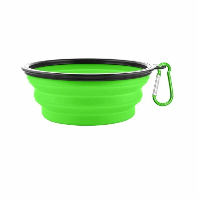 Portable Foldable Pet Bowl Collapsible Silicone Food  Water Feeder Dog Cat Cup