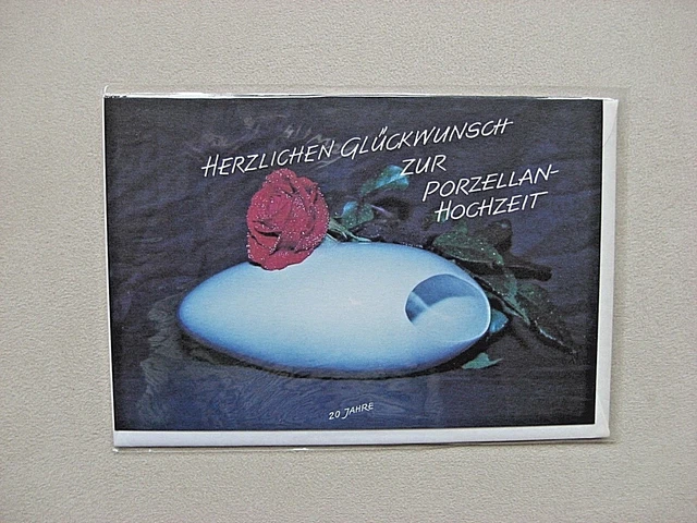 Lustige Glückwunschkarte Zum 20. Hochzeitstag – Für Ehemann Oder Ehefrau