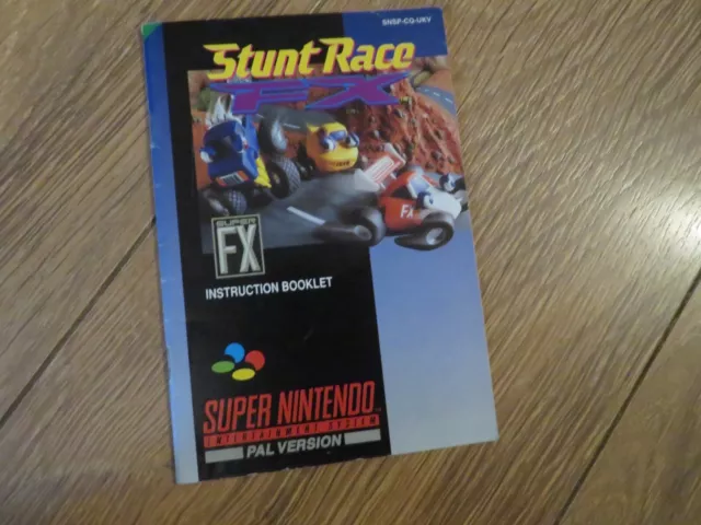 Stunt Race Fx Istruzioni Manuale Snes