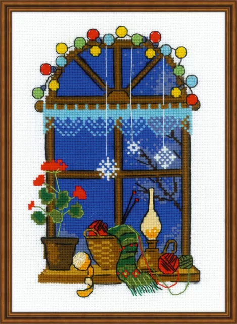 Riolis 1592 Window D'Winter Embroidery Counted