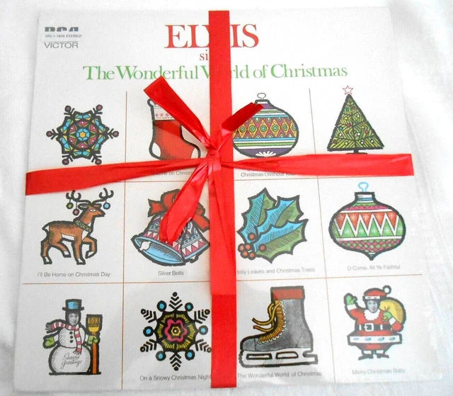 ELVIS PRESLEY SINGS the Wonderful World of Christmas LP TOUJOURS SCELLÉ