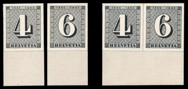 1943, Schweiz, Bl. 8 Hz + EM, ** - 1969566