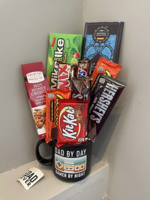 Taza de regalo para jugadores del Día del Padre con Reese's, Hershey, Twix y más