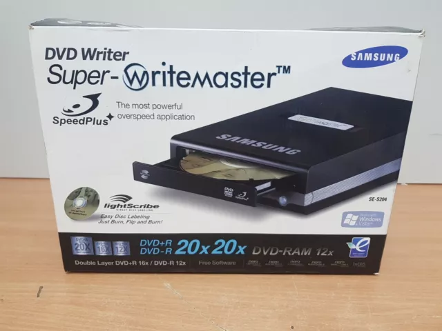 Samsung Super WriteMaster DVD Writer-SE-S204-  Brand New in Box