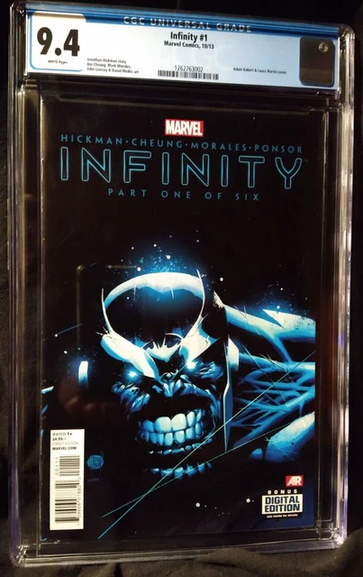 INFINITY # 1, MARVEL COMICS 10/13, THANOS, CGC 9.4, New thick slab