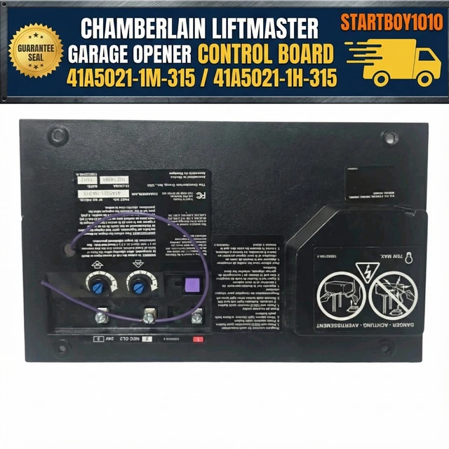 LiftMaster Garage Door Opener Circuit Board 001D8363 - With MyQ & Yellow Learn Button - Fits Chamberlain - Guaranteed To Work