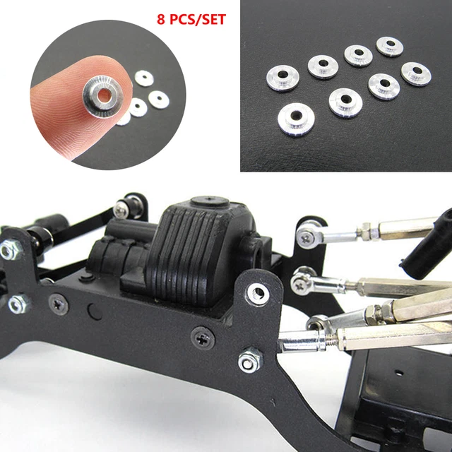 Essieux Pont Et Engrenages Métal Pour Voiture RC 1/12 – Compatible MN D90, D91, D96, FJ45 – Noir - 2