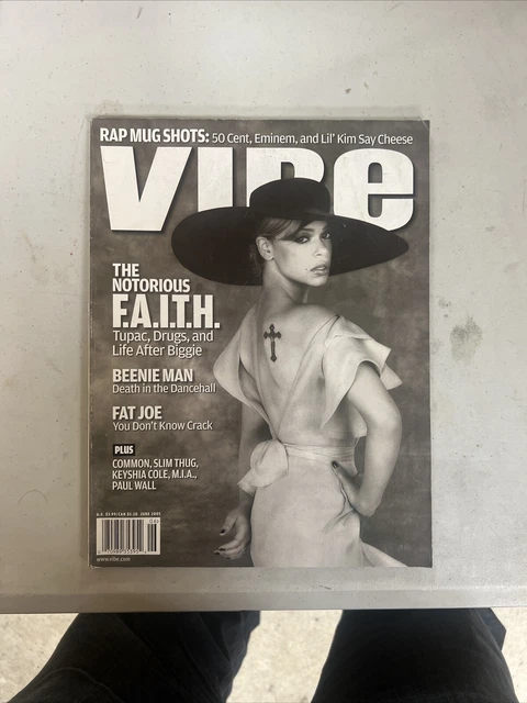Vibe Faith Evans Notorious BIG 2Pac Eminem Lil Kim TUPAC RAP MUG SHOTS 50 CENT
