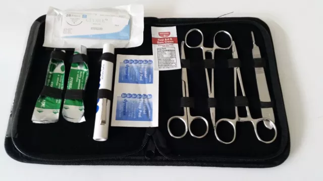 Surgical Suture Kit Basic First Aid Set Suture Emergency Trauma Survival Pack