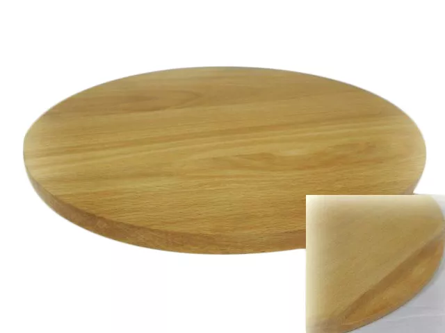 Round circular wooden chopping board cutting serving pizza solid wood 16 inches