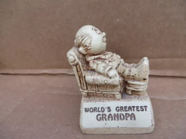 Vintage 1970's Cm Paula Co Figure Words greastest grandpa