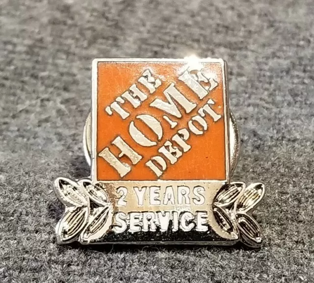 LMH Pinback Pin HOME DEPOT Employee 2 YEARS SERVICE Award Recognition Achievemen