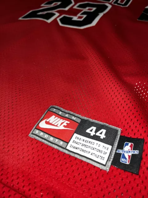 NEW NWT NIKE Authentic MICHAEL JORDAN #23 Chicago Bulls Red Jersey 44 ...