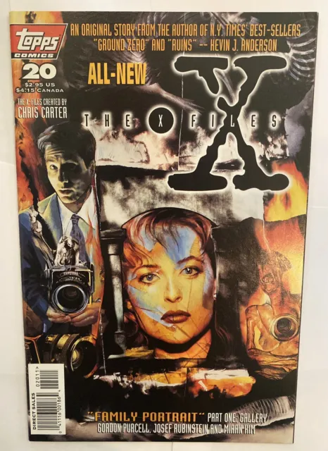 Topps The X-Files Comic Vol. 1 #20 “Family Portrait Part 1: Gallery” (1996) VF