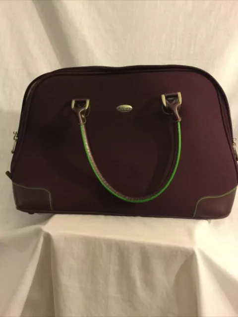 Vintage Pierre Cardin Tweed Carry On  Shoulder Travel Bag By Henry Rosenfeld 💼