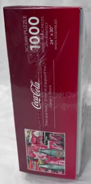 Coke 1000 Piece Jigsaw Puzzle Coca-Cola Then & Now Majestic Springbok New in Box 3