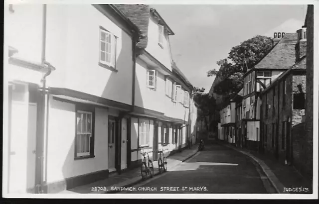Sandwich, Kent - Church Street, St Marys - Judges RP postcard c.1950s
