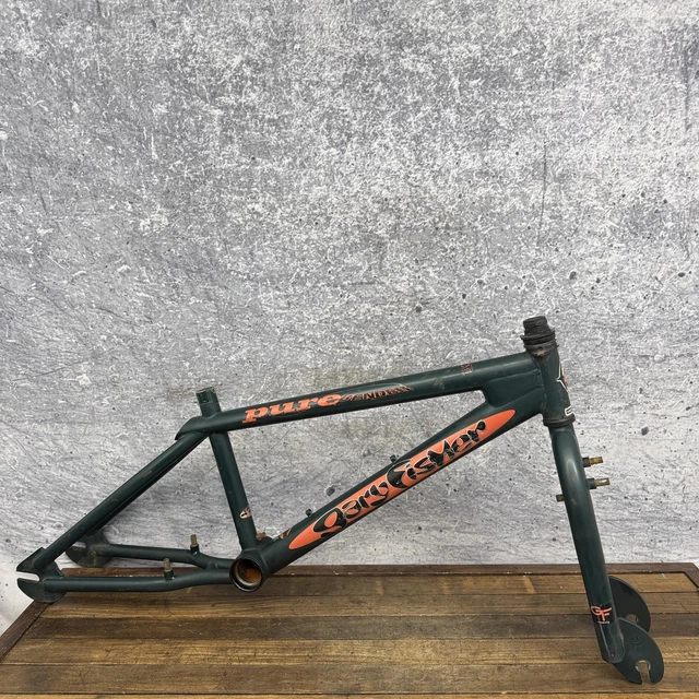 Cadre BMX Vintage Trek Vert 3 – 20 Pouces, Acier Cromoly, Old School – Noir, Complet